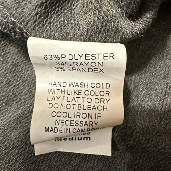 Hippie Chic Grey with Stars Crew Neck Sweatshirt  4261  NWT Boutique - Picture 10 of 10